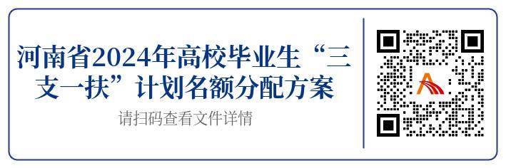河南省2024高校毕业生“三支一扶”计划招募2779名公告（6.12-6.14）