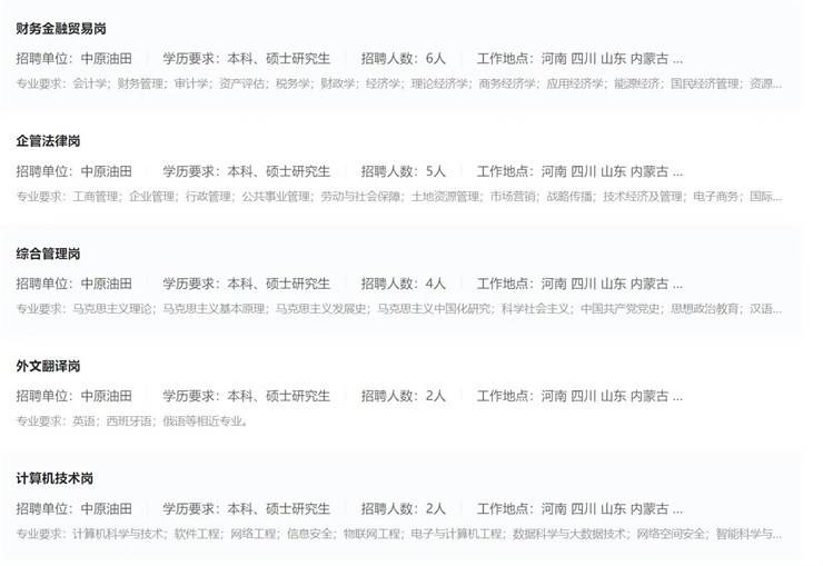 2025年中国石化河南分公司公开招聘500余名工作人员