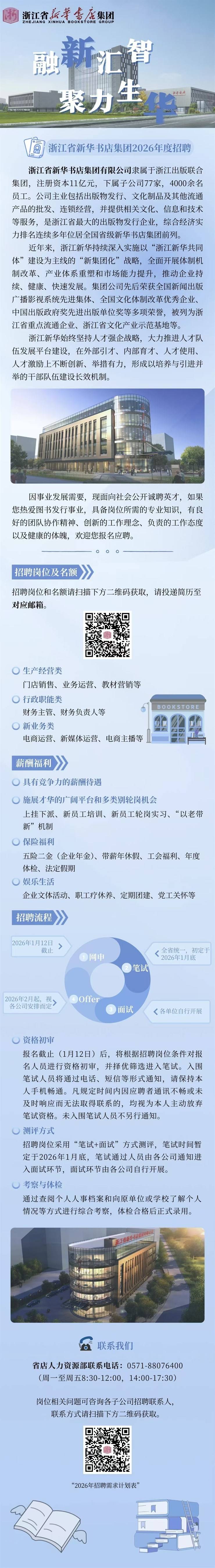 【招聘5131】2026新华书店招聘工作人员