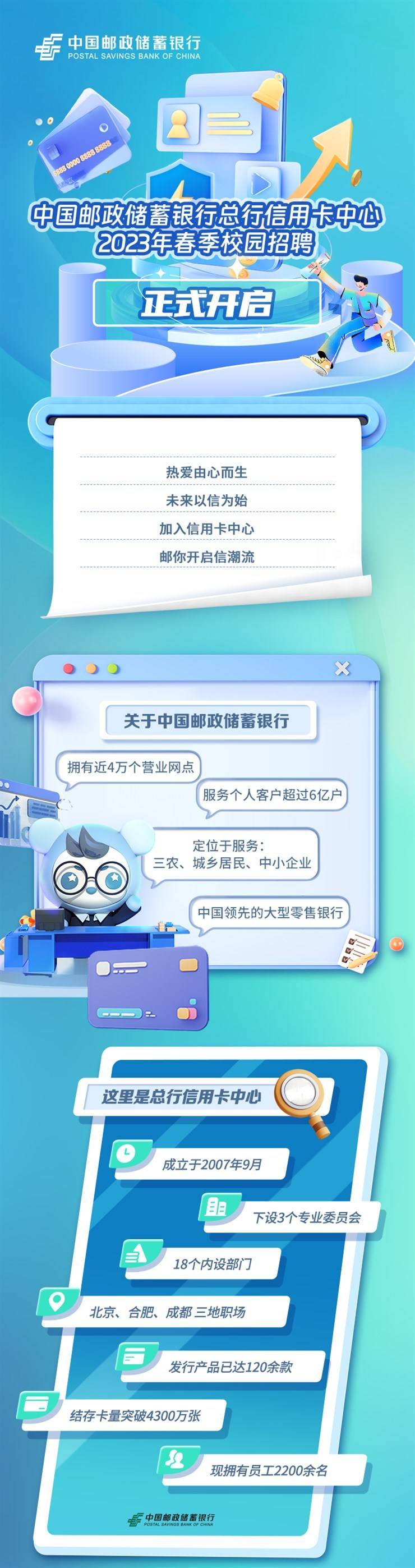 校招 | 中国邮政储蓄银行2023春季校招火热来袭！
