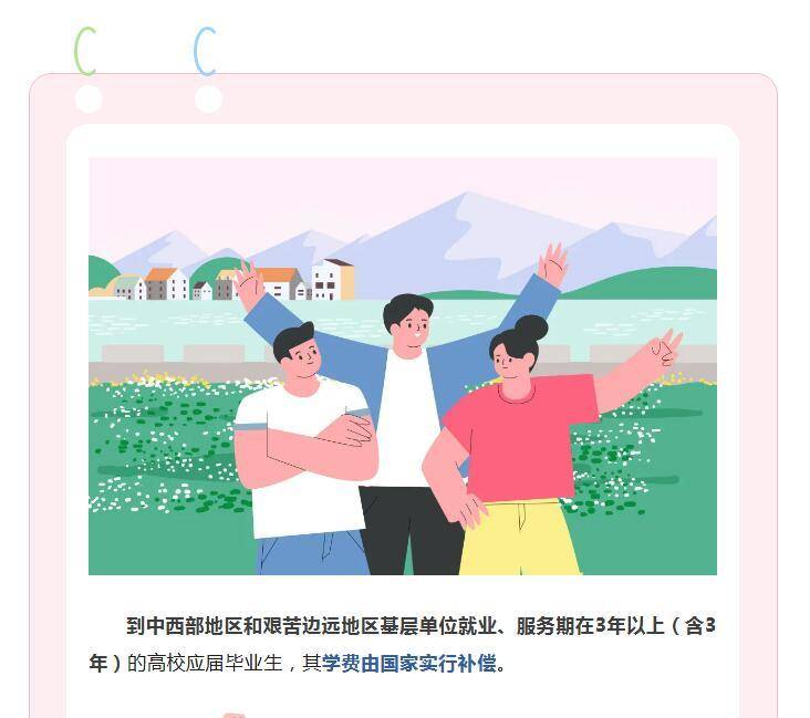 【就业创业政策清单】@高校毕业生：基层就业，支持政策请查收→