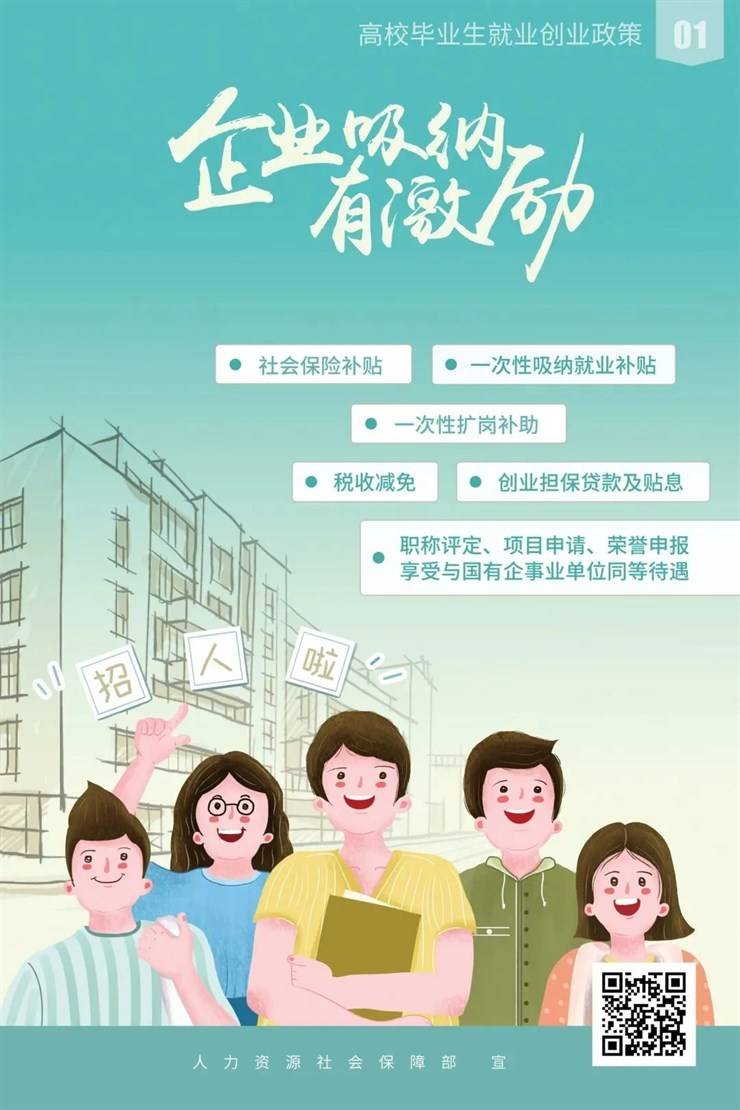 @高校毕业生 就业创业政策一图清
