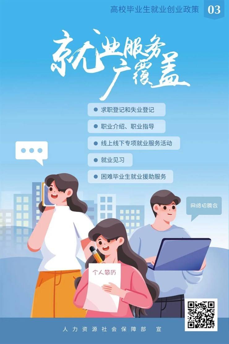 @高校毕业生 就业创业政策一图清