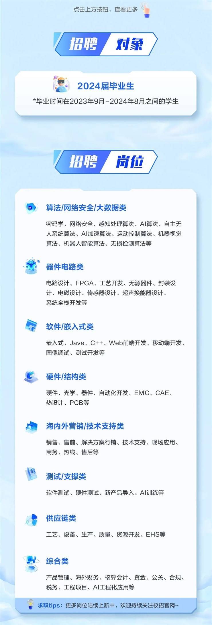 招聘信息海康威视2024届春季校园招聘正式启动