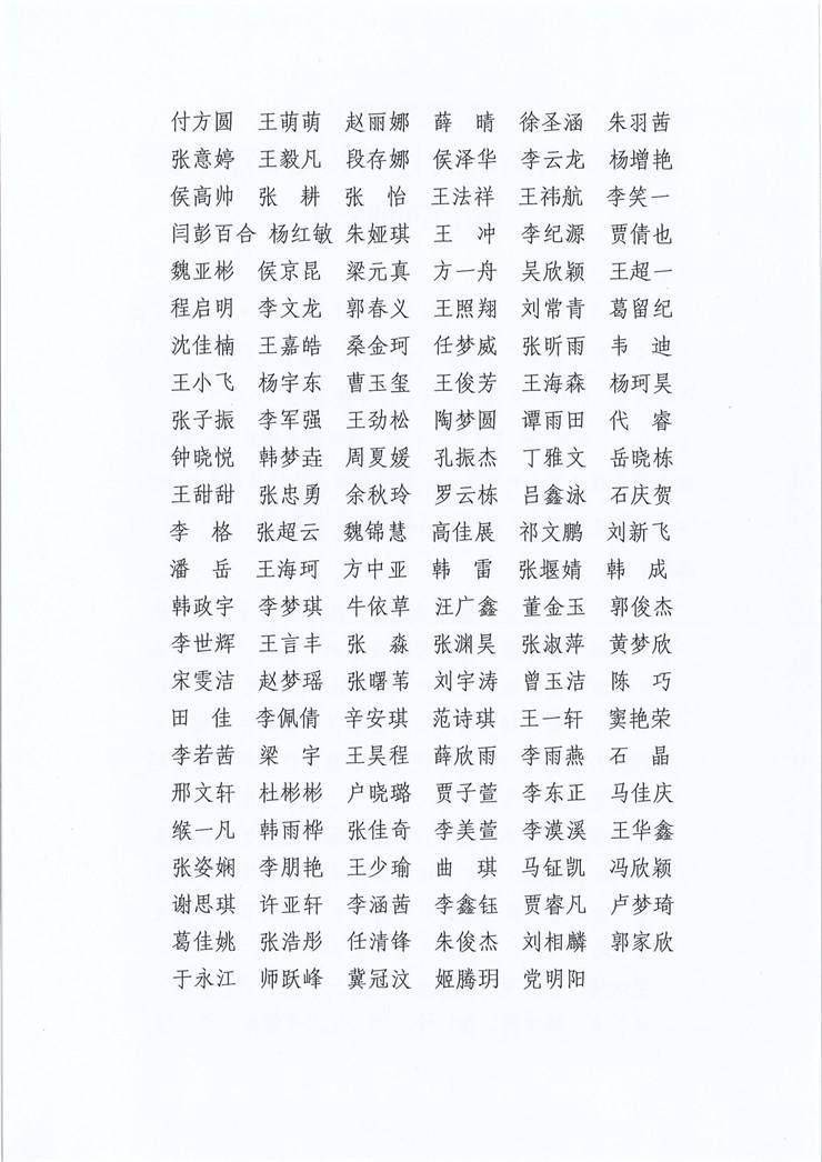 安阳学院关于2024年河南省普通大中专学校优秀应届毕业生推荐名单的公示