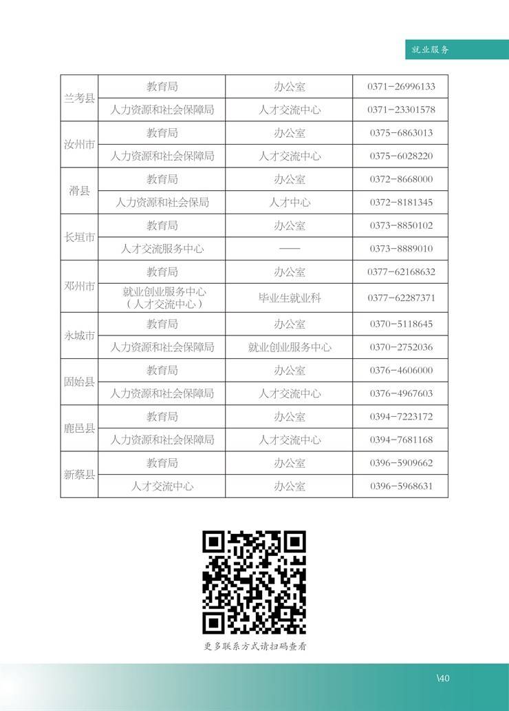 河南省大学生就业创业服务指南