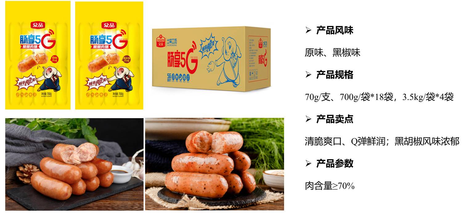 众品5G纯肉肠