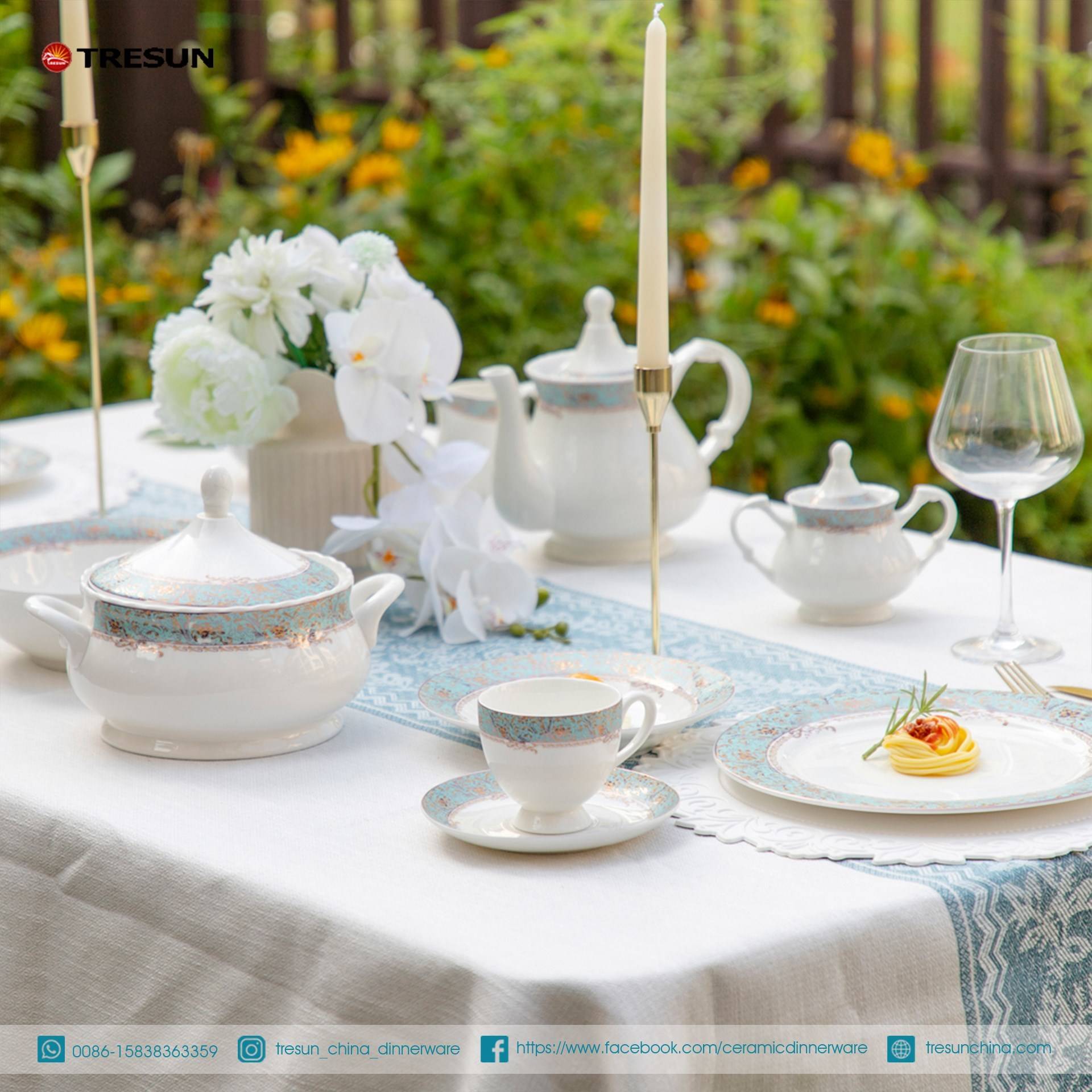 新骨瓷贴花陶瓷餐具