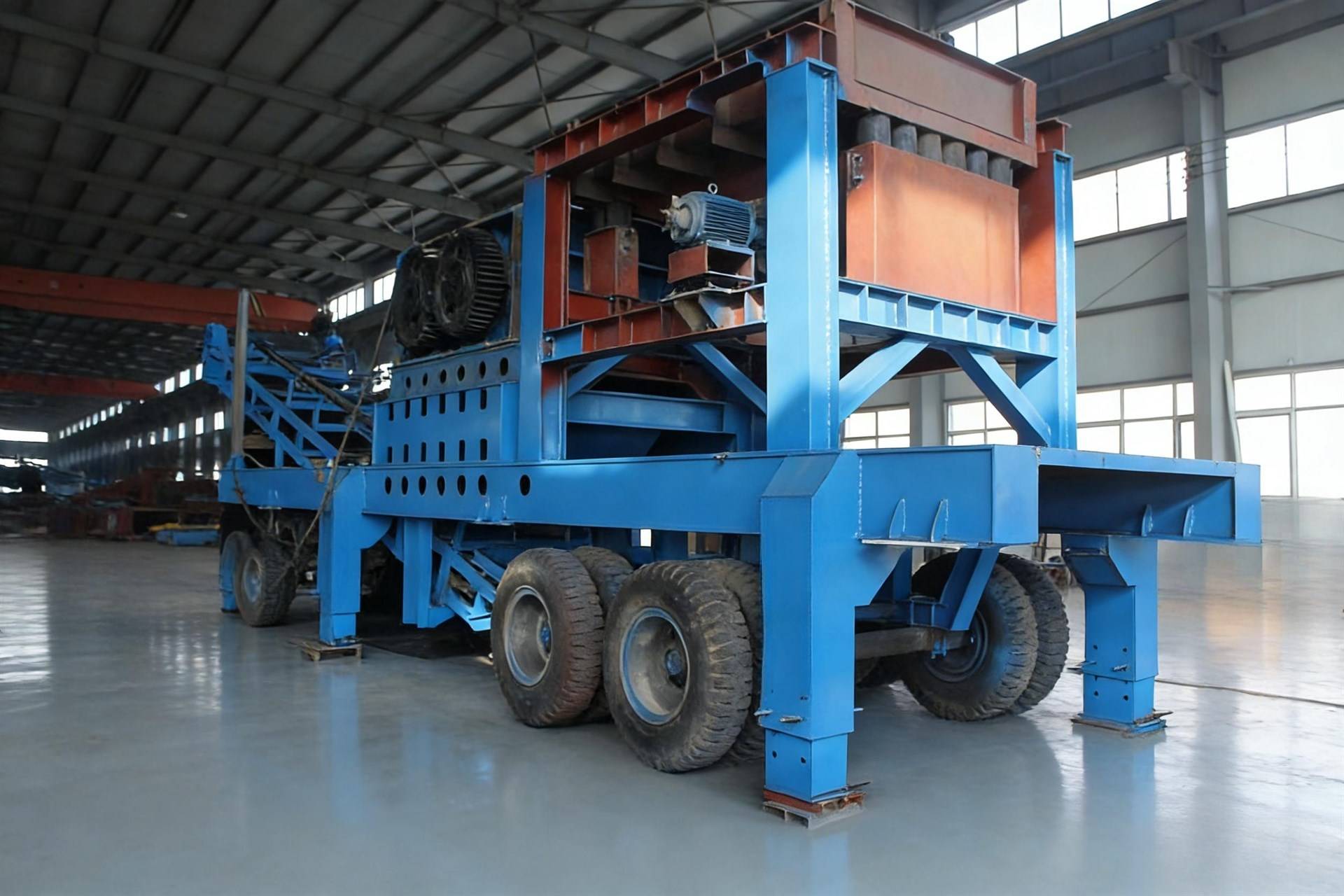 轮胎式移动破碎站